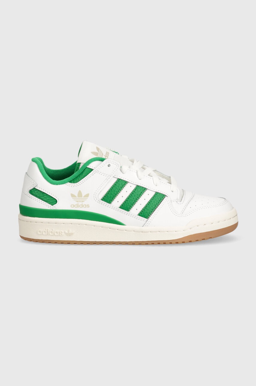 Δερμάτινα αθλητικά παπούτσια adidas Originals Forum Low χρώμα: άσπρο, IH7820 φωτογραφία