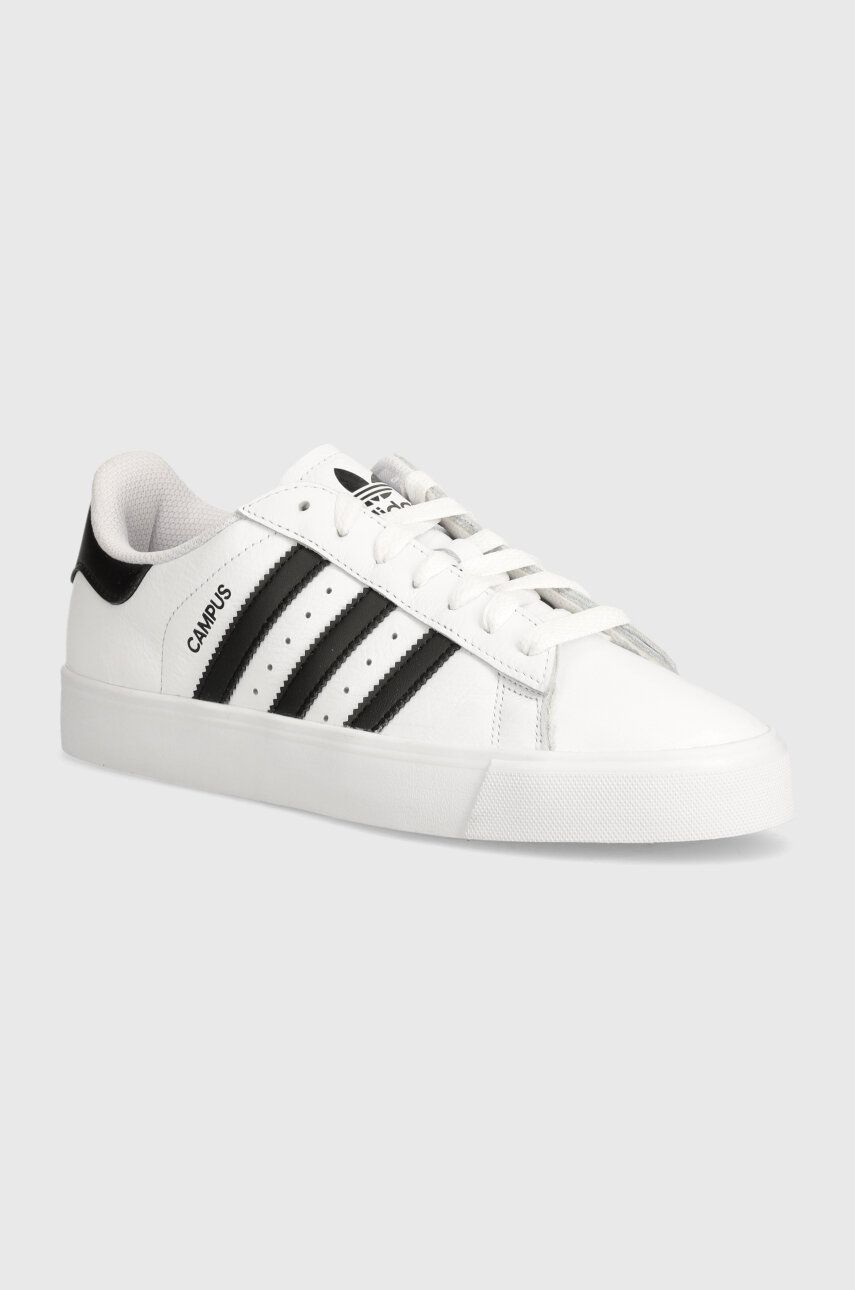adidas Originals sneakers din piele Campus Vulc culoarea alb, JI1918