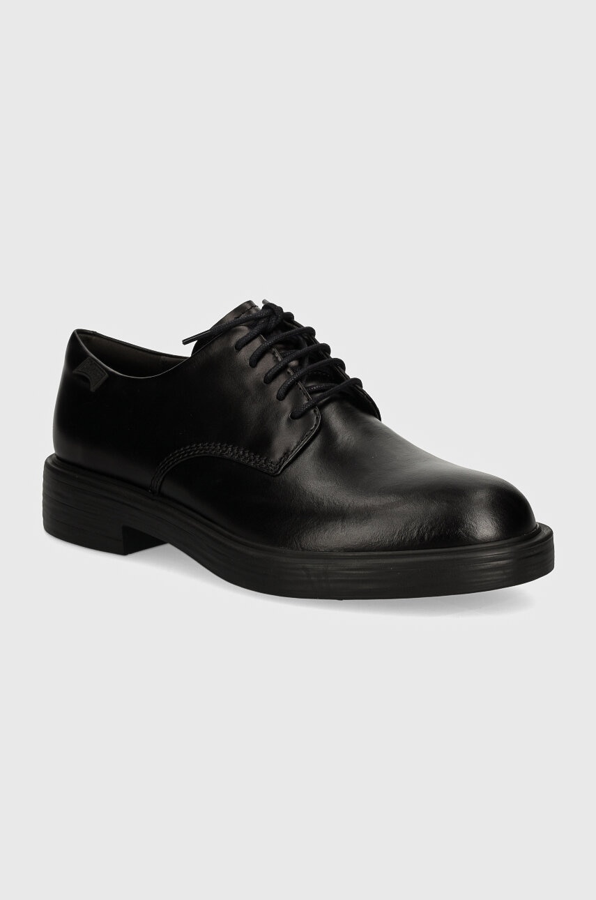 Camper pantofi de piele Dean barbati, culoarea negru, K100979-001