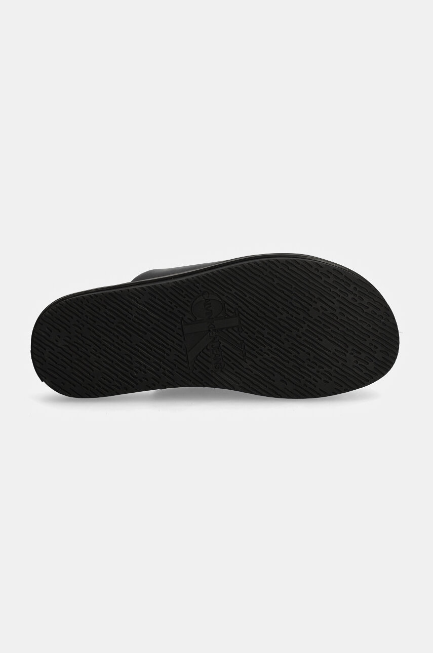 Шкіряні шльопанці Calvin Klein Jeans HOME CLOG LTH чоловічі колір чорний YM0YM01181 
