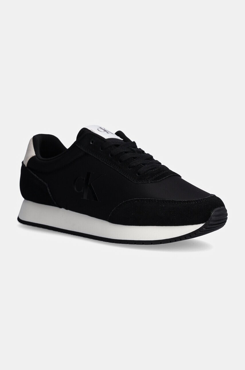 Levně Sneakers boty Calvin Klein Jeans RETRO RUNNER ICONIC SNK černá barva, YM0YM01119