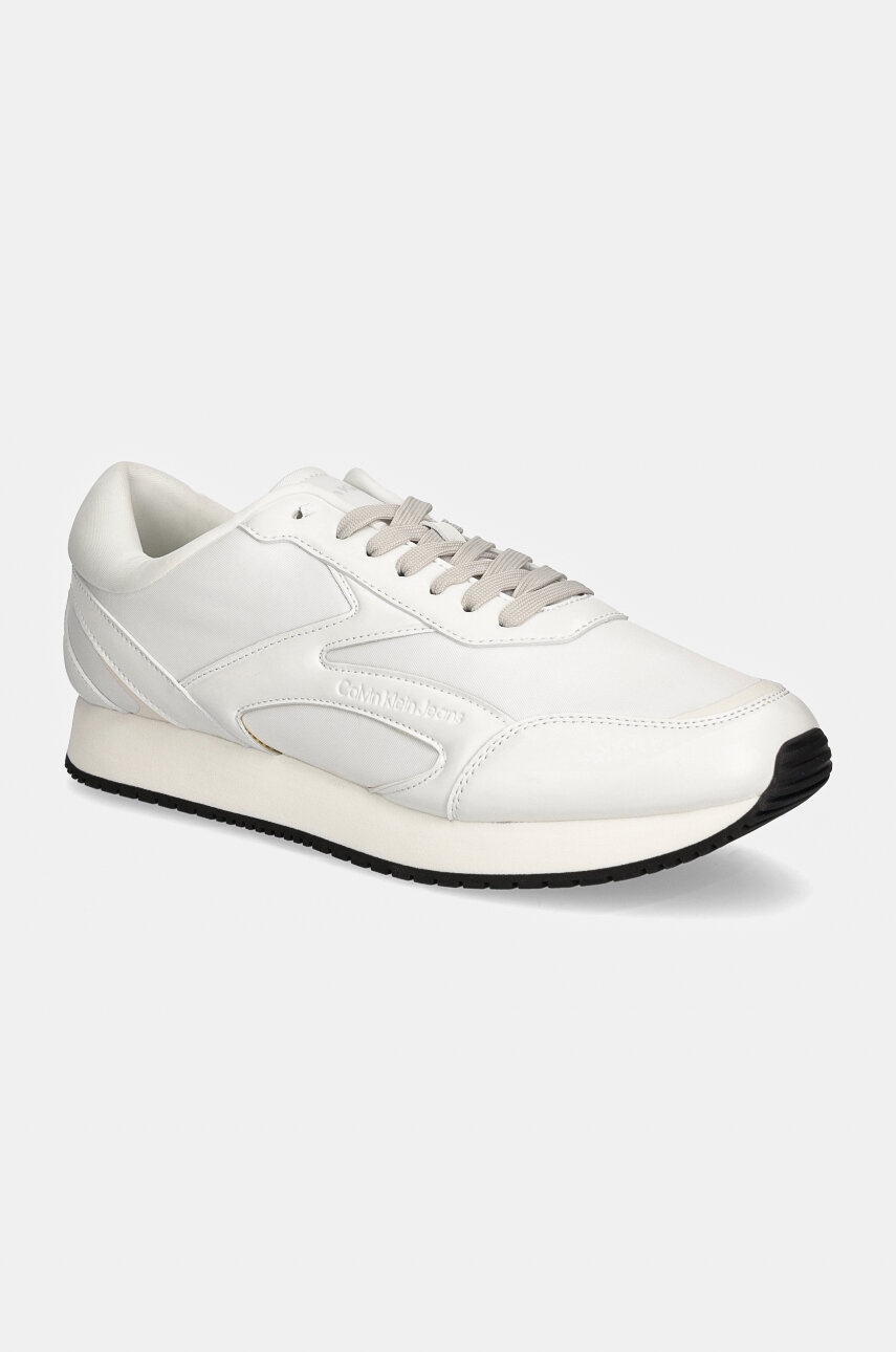 Levně Sneakers boty Calvin Klein Jeans RETRO RUNNER MULTILAYER bílá barva, YM0YM01117