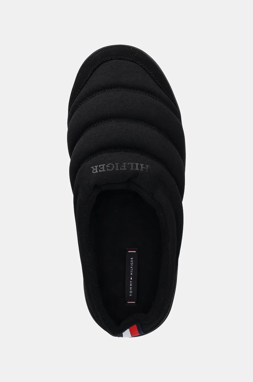 Тапочки Tommy Hilfiger COMFORT WARM TEXTILE HOUSE SHOE колір чорний FM0FM05158 