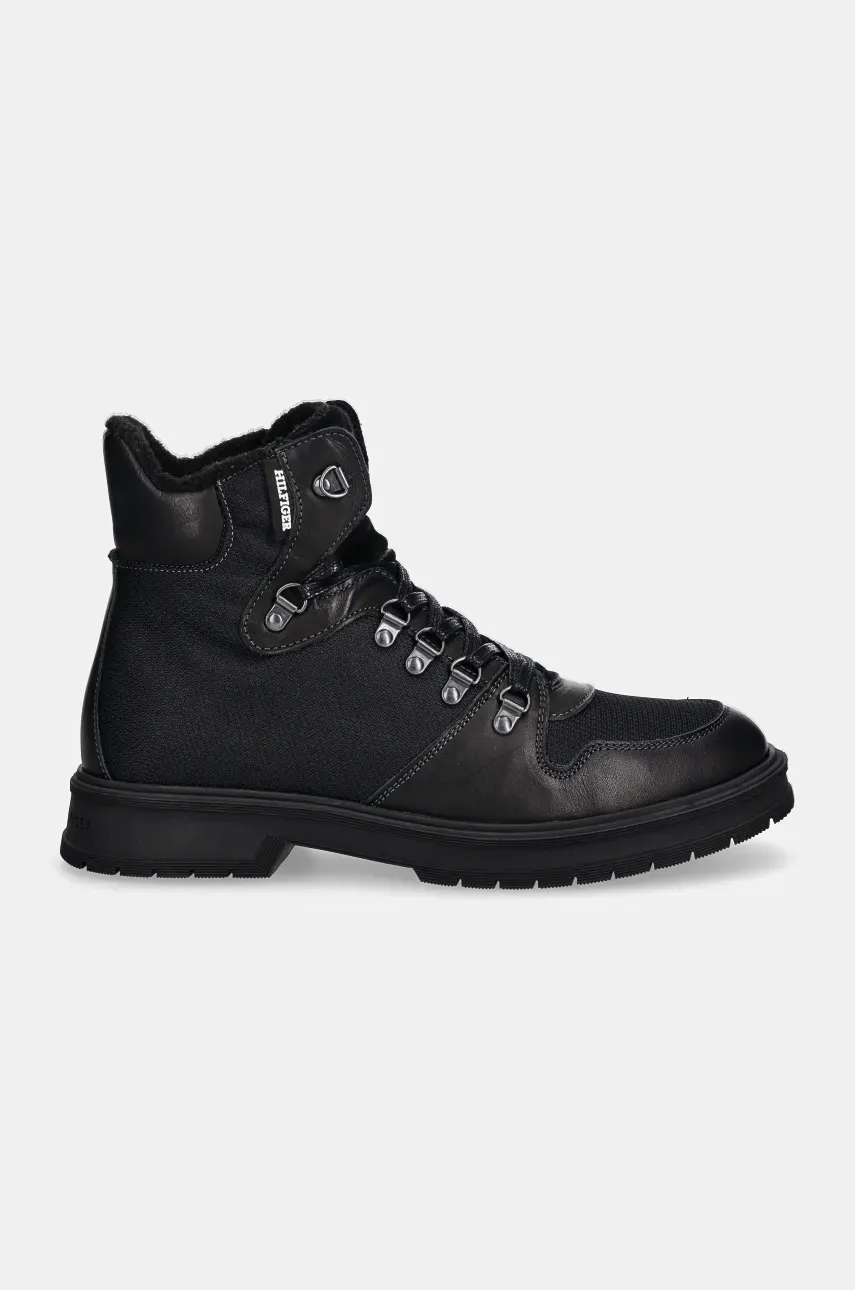 Ботинки Tommy Hilfiger HILFIGER WARM CORDURA MIX BOOT мужские цвет чёрный FM0FM05180 Ботинки Tommy Hilfiger HILFIGER WARM CORDURA MIX BOOT мужские цвет чёрный FM0FM05180