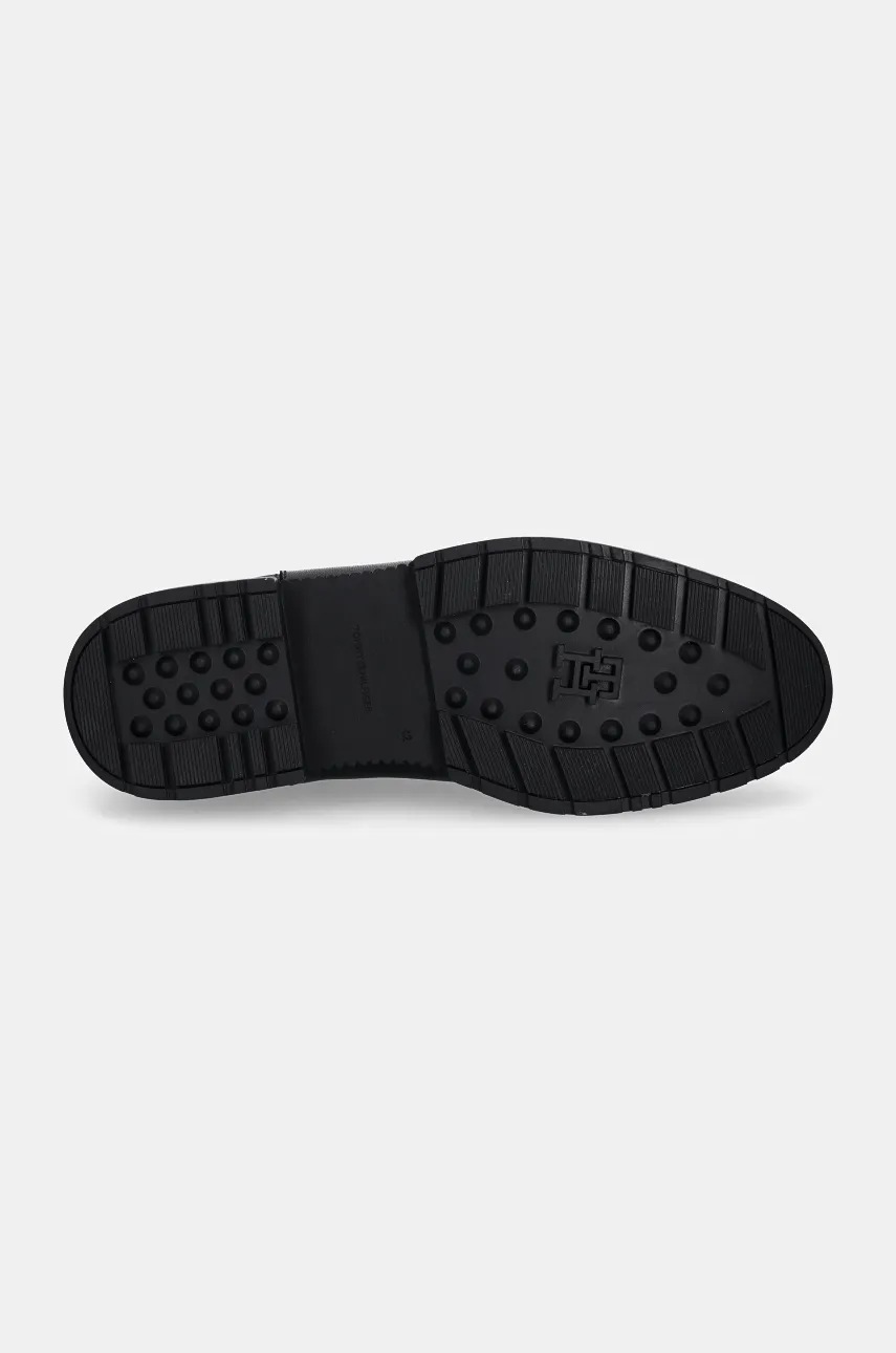 Kožené kotníkové boty Tommy Hilfiger COMFORT TL TEXTURE LTH CHELSEA (obrázek 5)