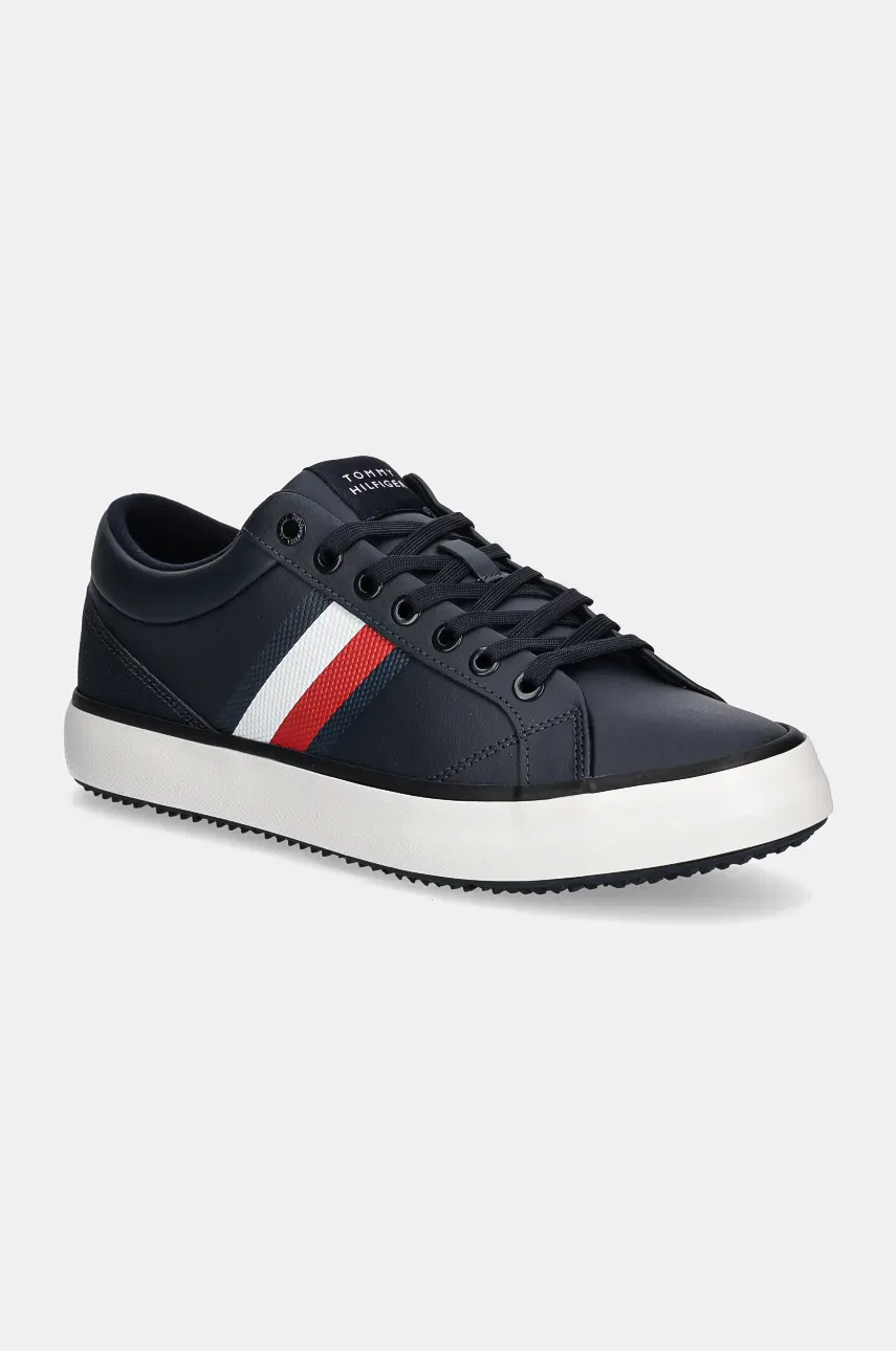 

Кожени маратонки Tommy Hilfiger TH HI VULC CORE CLEAT STRIPES в тъмносиньо FM0FM05199, Тъмносин