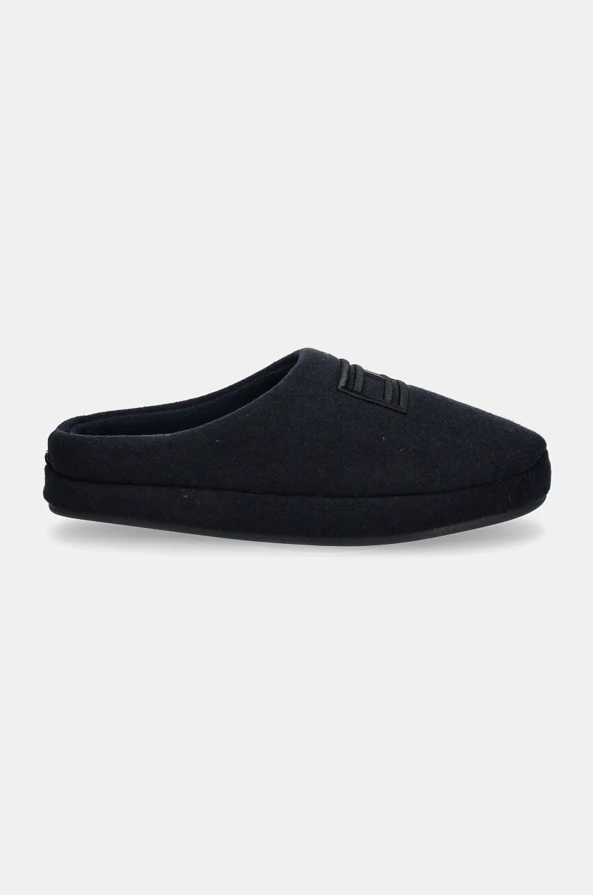 Тапки Tommy Hilfiger FLAG WARM FELT HOUSE SHOE цвет синий FM0FM05227 Тапки Tommy Hilfiger FLAG WARM FELT HOUSE SHOE цвет синий FM0FM05227