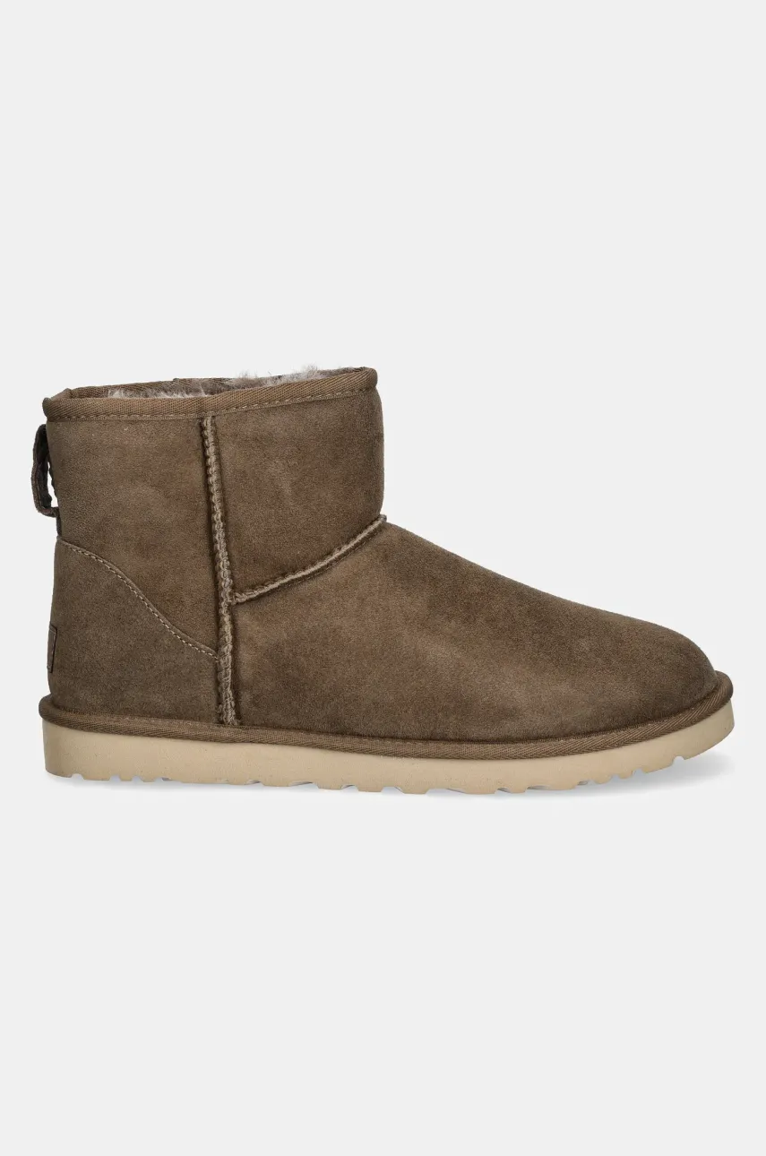 Μπότες σουέτ UGG Classic Mini χρώμα: καφέ, 1002072-HCK φωτογραφία