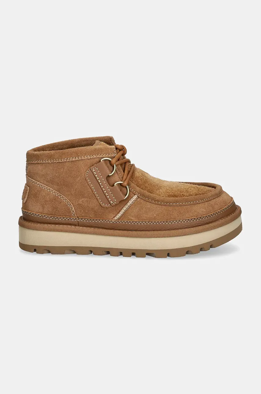 Замшевые кроссовки UGG Hayden Moc мужские цвет коричневый 1158276-CHE Замшевые кроссовки UGG Hayden Moc мужские цвет коричневый 1158276-CHE