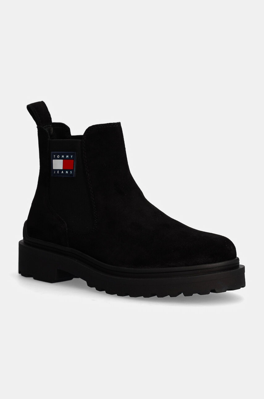 

Велурени боти челси Tommy Jeans TJM CHELSEA SUEDE в черно EM0EM01468, Черен