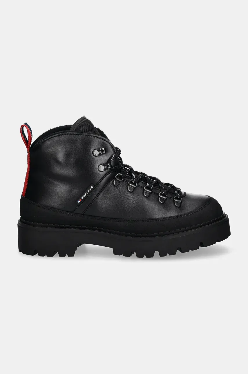 Ботинки Tommy Jeans TJM HIKING BOOT WL мужские цвет чёрный EM0EM01491 Ботинки Tommy Jeans TJM HIKING BOOT WL мужские цвет чёрный EM0EM01491