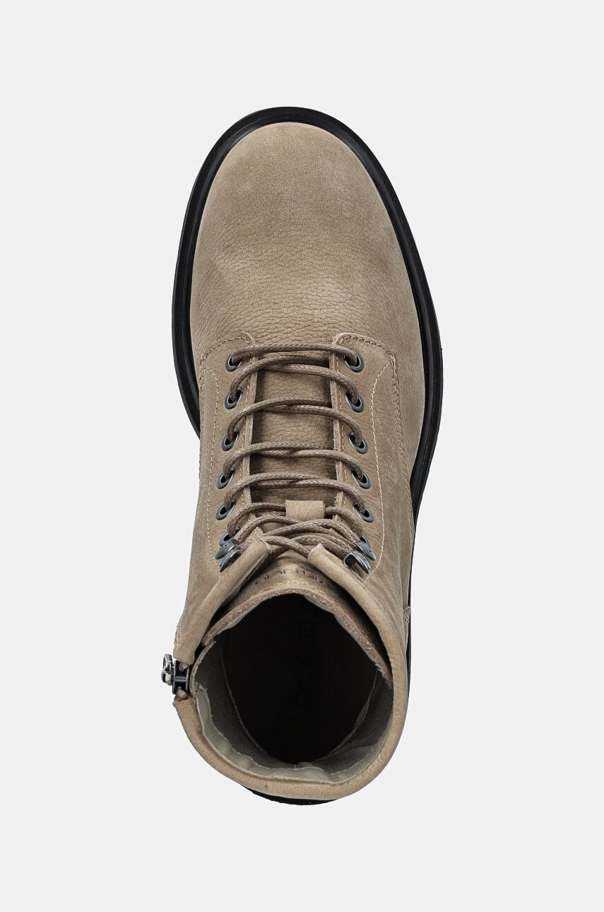 Semišové boty Calvin Klein LACE UP BOOT W/ ZIP SUEDE (obrázek 4)