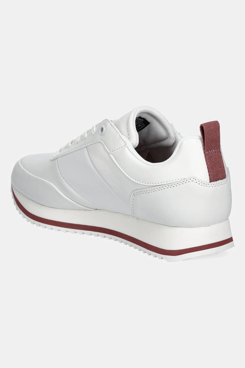 Αθλητικά Calvin Klein LOW TOP LACE UP LTH HF χρώμα: άσπρο, HM0HM01553 φωτογραφία