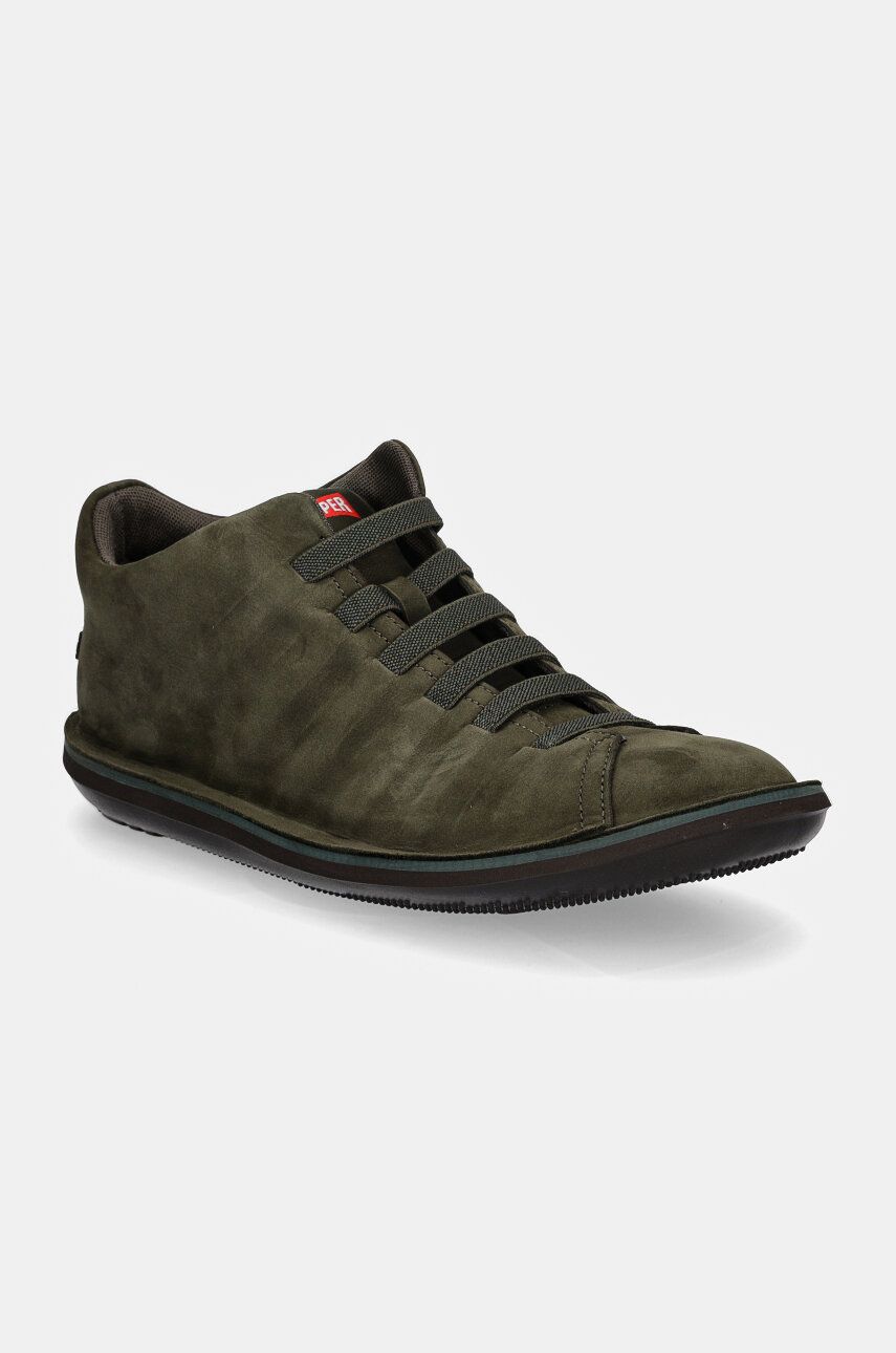 Camper sneakers din piele intoarsă Beetle culoarea verde, 36678-084