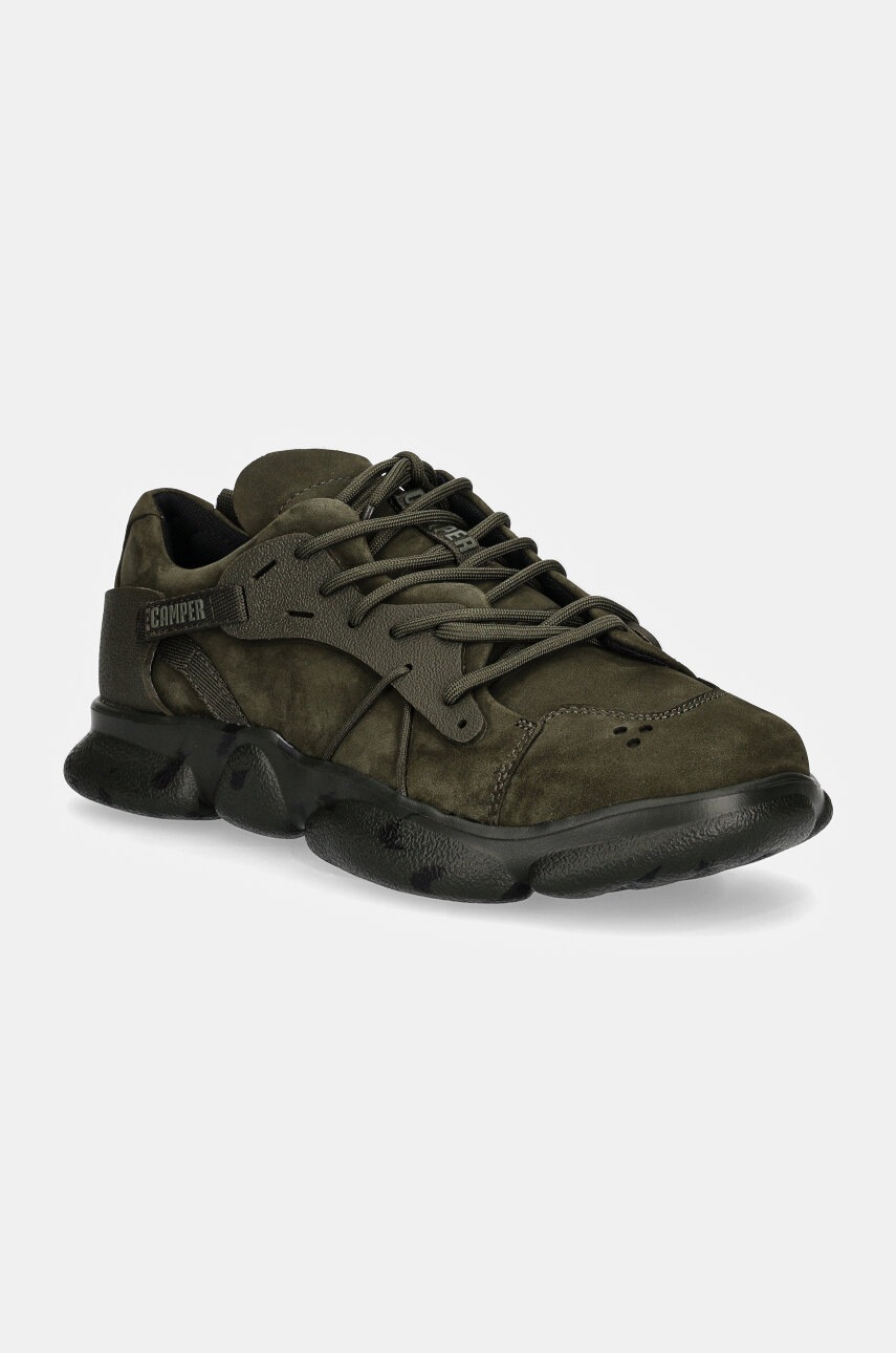 Camper sneakers din piele intoarsă Karst culoarea verde, K100845-024