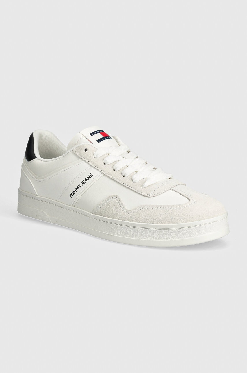 

Маратонки Tommy Jeans TJM LEATHER RETRO CUPSOLE в бяло EM0EM01414, Бял