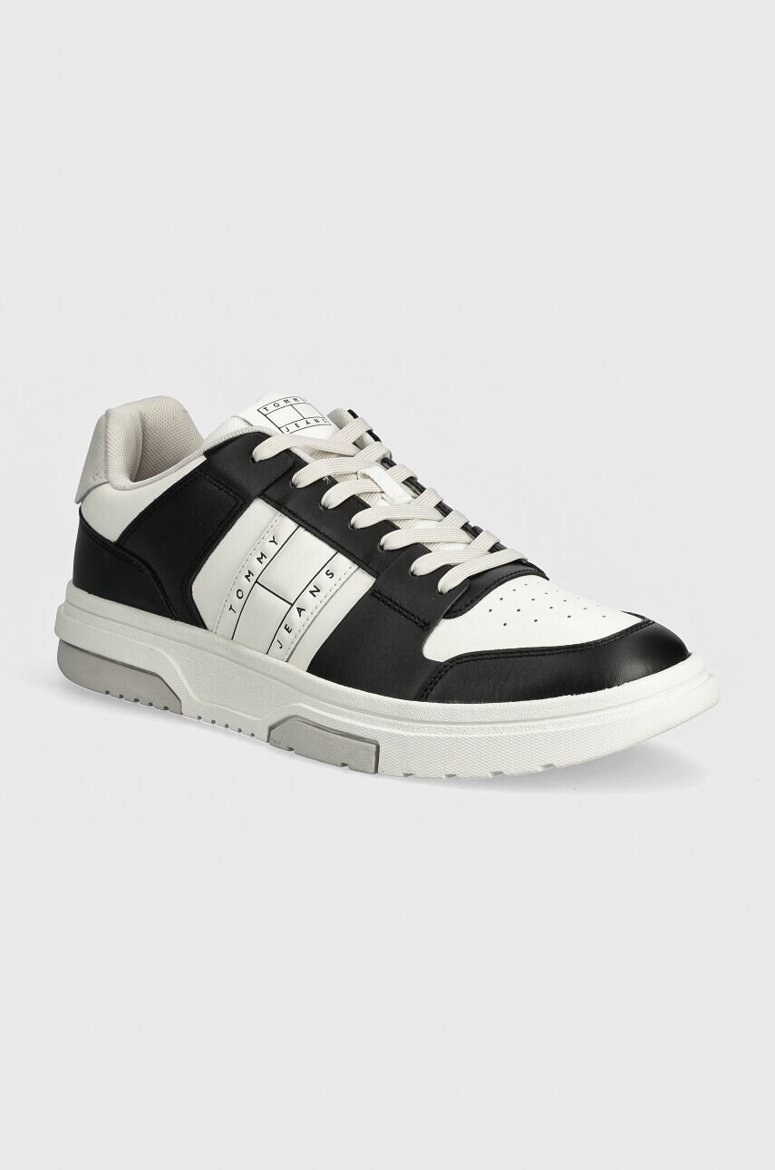 Tommy Jeans Adidasi din piele THE BROOKLYN LEATHER culoarea negru, EM0EM01429