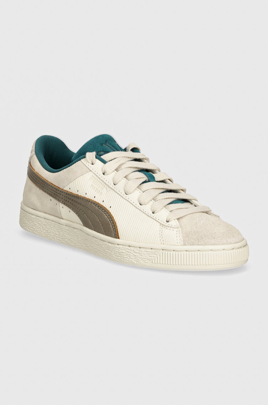 Puma sneakers din piele intoarsă Suede Play Paris culoarea gri, 398190