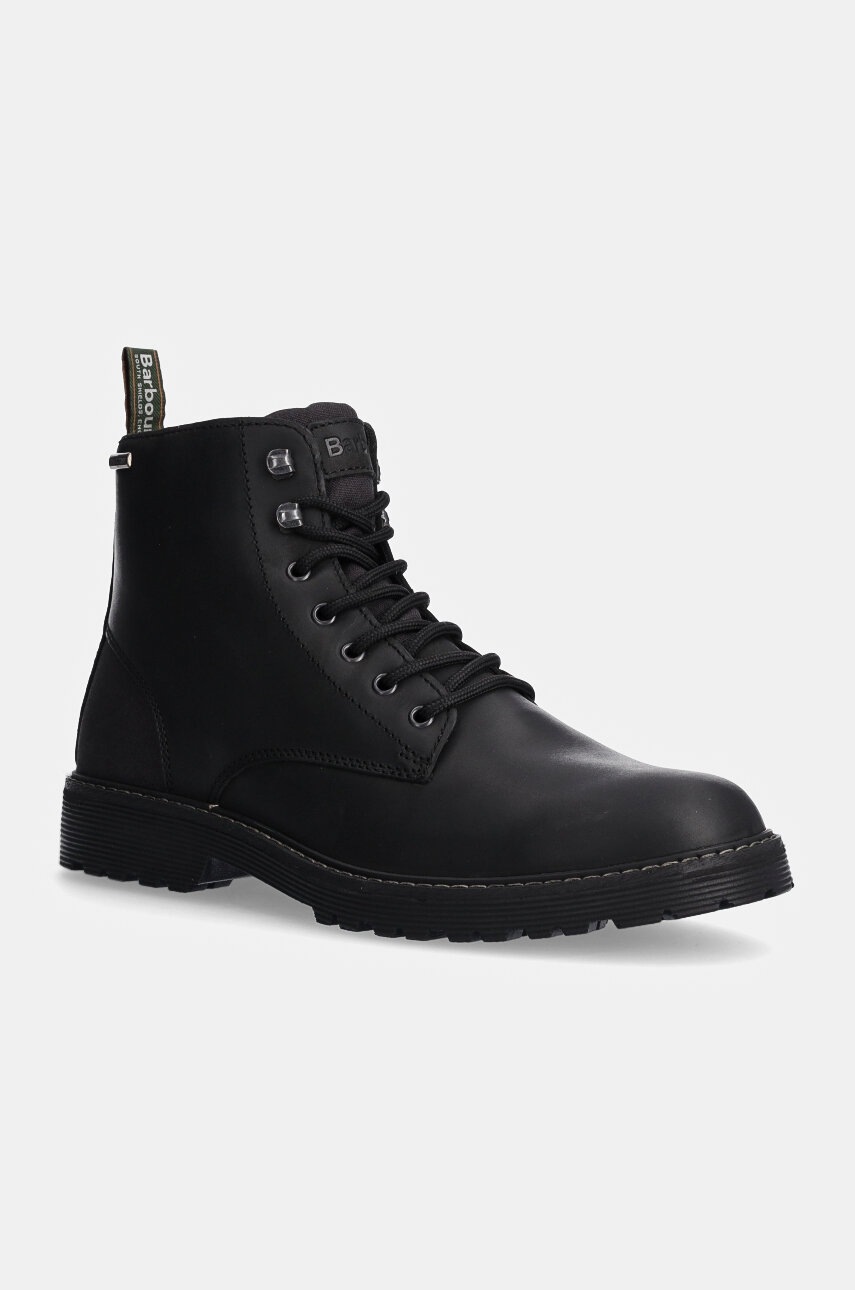 

Кожени боти Barbour Harvey в черно MFO0772BK12, Черен