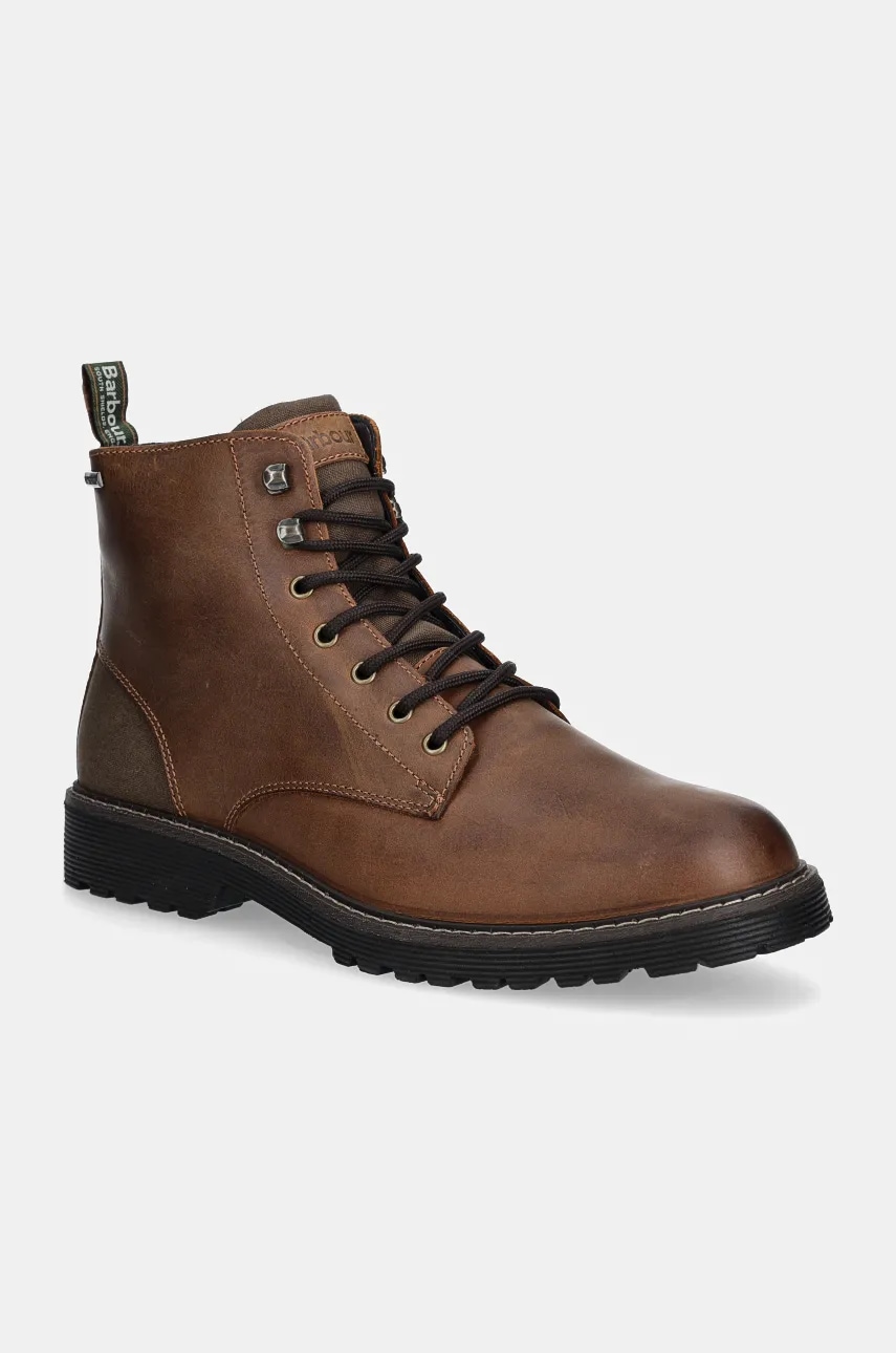 Barbour pantofi inalti de piele Harvey barbati, culoarea maro, MFO0772BR76 Barbour pantofi inalti de piele Harvey barbati, culoarea maro, MFO0772BR76