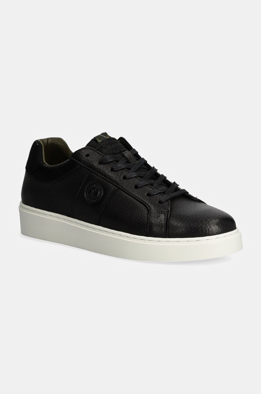Barbour sneakers din piele Ponting culoarea negru, MFO0779BK31