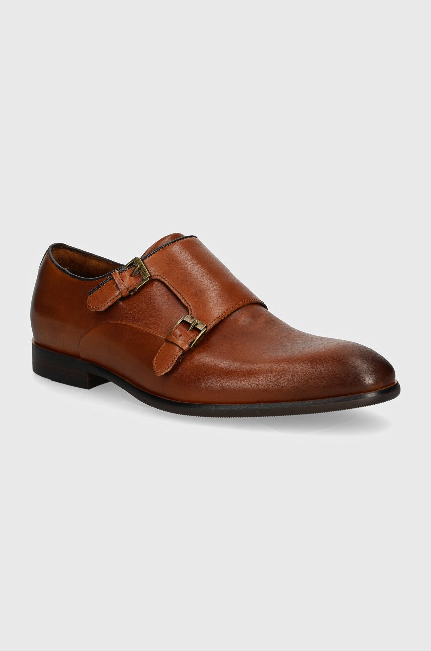 Aldo pantofi de piele NECO barbati, culoarea maro, 13814116 NECO