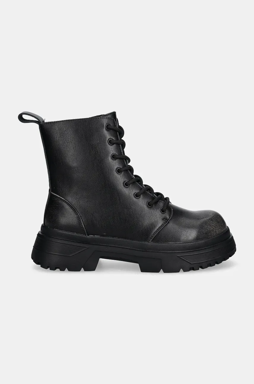 Кожаные полусапоги Guess PALERMO BOOT мужские цвет чёрный FMFPAL ELE11 Кожаные полусапоги Guess PALERMO BOOT мужские цвет чёрный FMFPAL ELE11