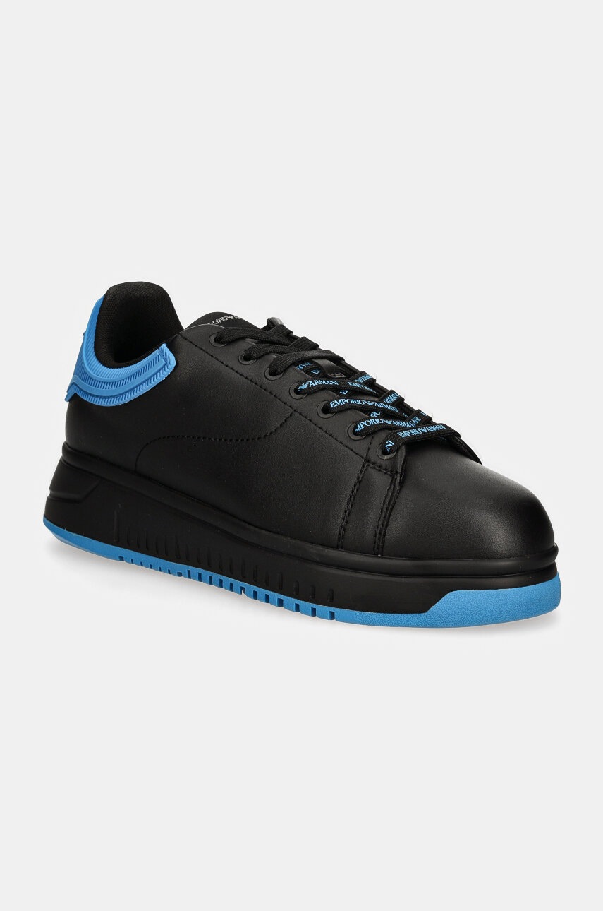Emporio Armani sneakers din piele culoarea negru, X4X264 XN001 K729