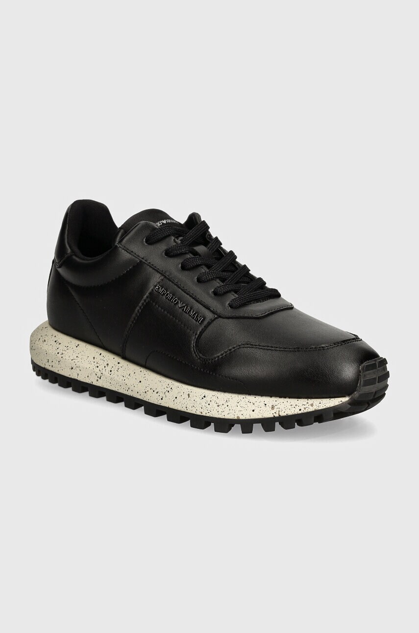 Emporio Armani sneakers din piele culoarea negru, X4X639 XD382 00002
