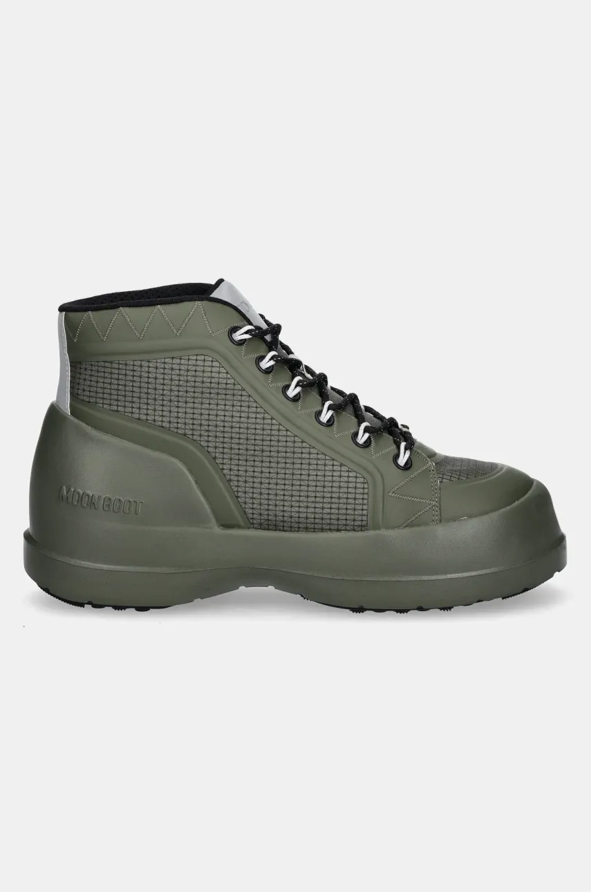 Ботинки Moon Boot MB LUNA TREK MID NYLON мужские цвет зелёный 80D2480080 M006 Ботинки Moon Boot MB LUNA TREK MID NYLON мужские цвет зелёный 80D2480080 M006