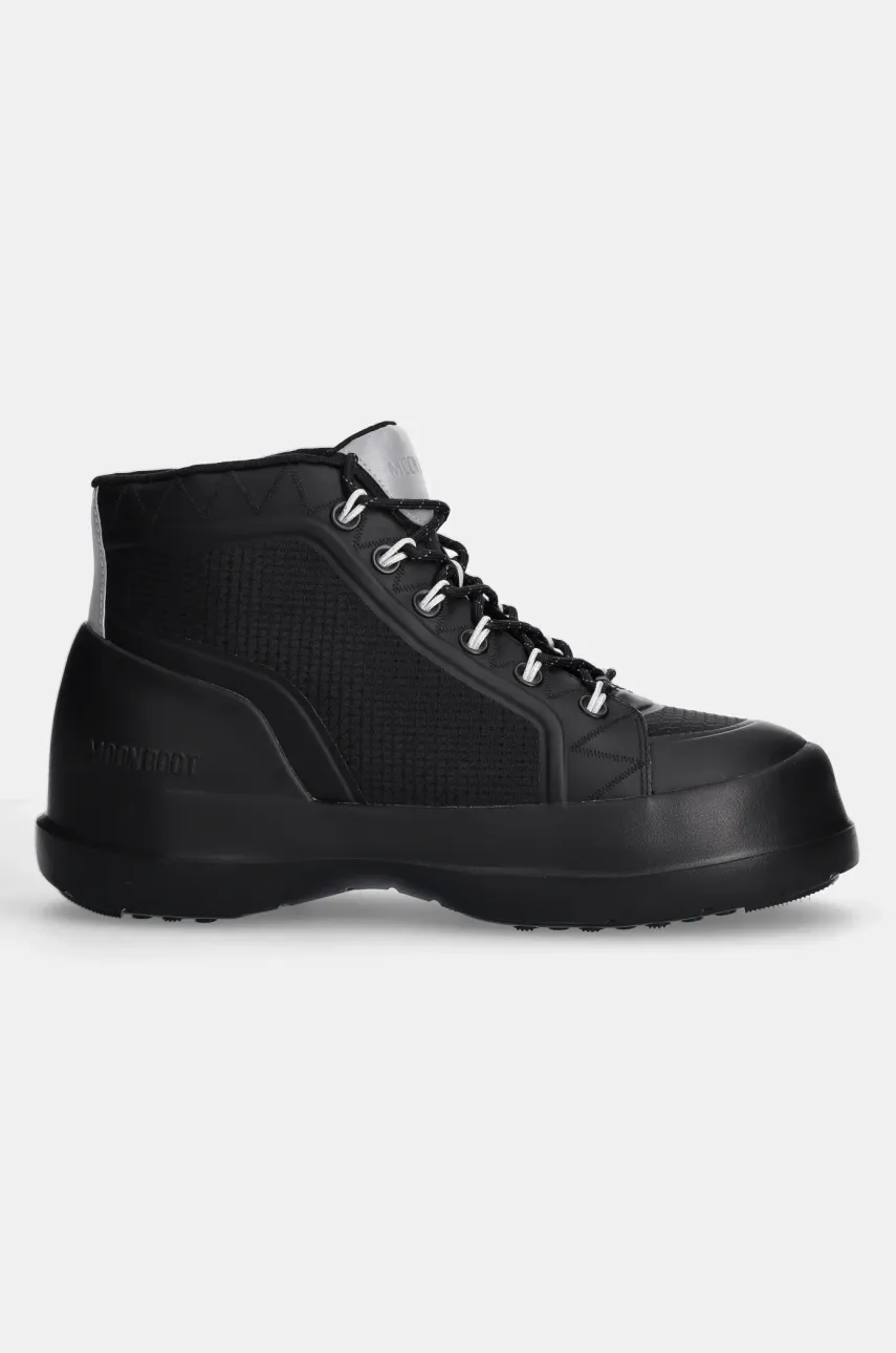 Ботинки Moon Boot MB LUNA TREK MID NYLON мужские цвет чёрный 80D2480080 N001 Ботинки Moon Boot MB LUNA TREK MID NYLON мужские цвет чёрный 80D2480080 N001