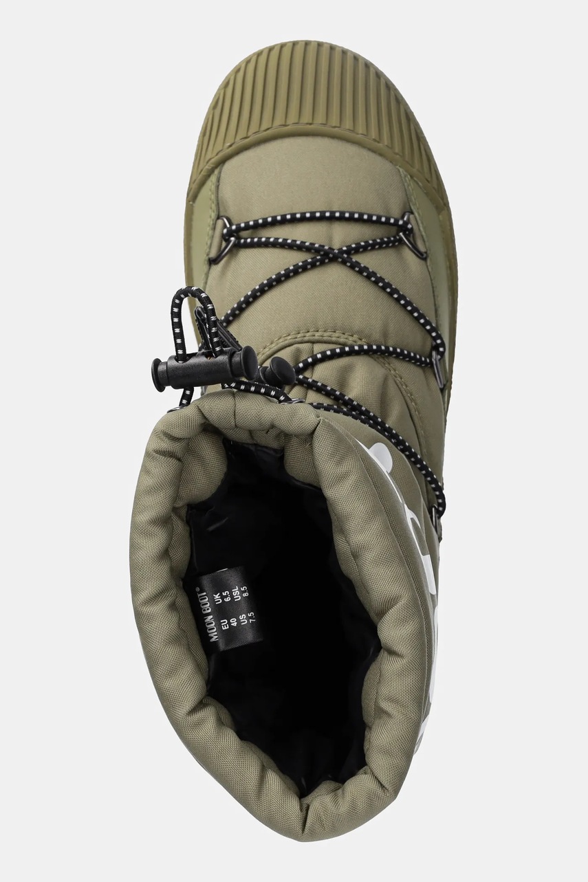 Μπότες χιονιού Moon Boot MB MTRACK POLAR NYLON χρώμα: πράσινο, 80D2440080 M006 φωτογραφία