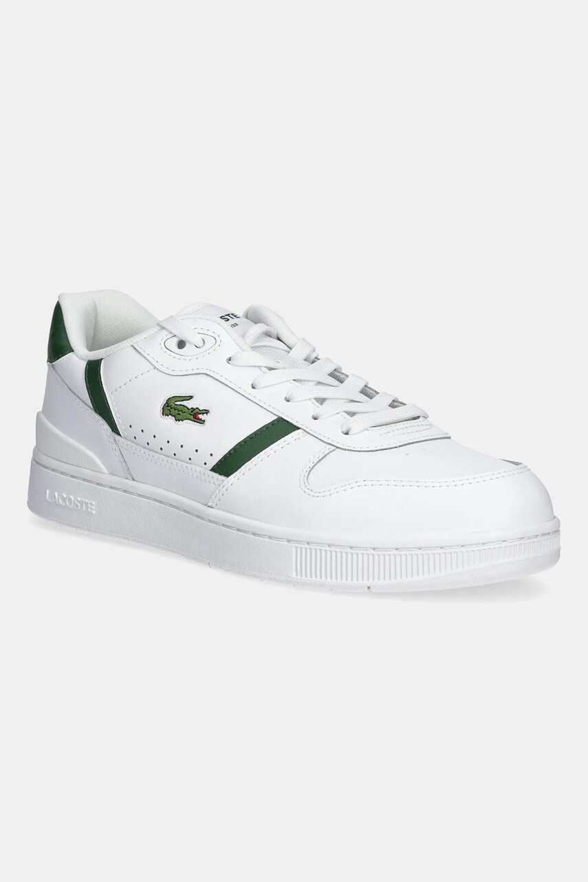 Lacoste sneakers din piele T-Clip Set culoarea alb, 48SMA0031
