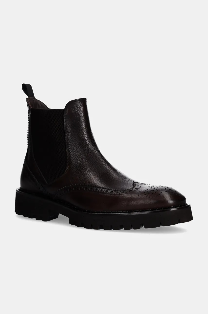 Baldinini ghete chelsea de piele barbati, culoarea maro, U5B008P1VICE Baldinini ghete chelsea de piele barbati, culoarea maro, U5B008P1VICE