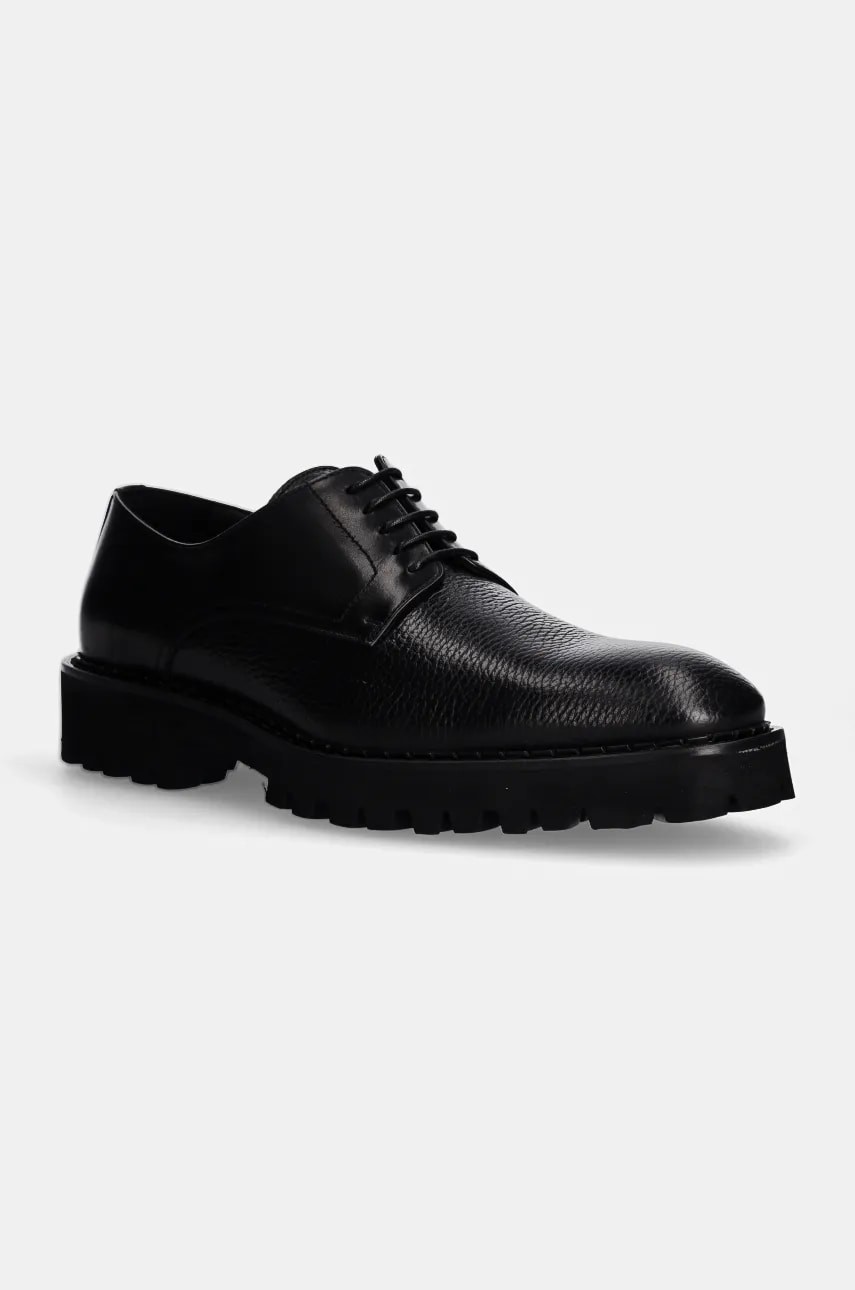 Baldinini pantofi de piele barbati, culoarea negru, U5B007P1CEVI Baldinini pantofi de piele barbati, culoarea negru, U5B007P1CEVI