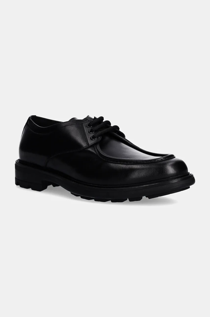 Baldinini pantofi de piele barbati, culoarea negru, U5B109P1SPAZ Baldinini pantofi de piele barbati, culoarea negru, U5B109P1SPAZ