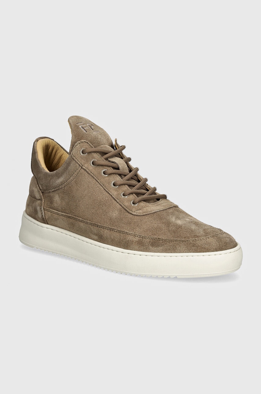 Filling Pieces sneakers din piele intoarsă Low Top Suede culoarea bej, 10122793055
