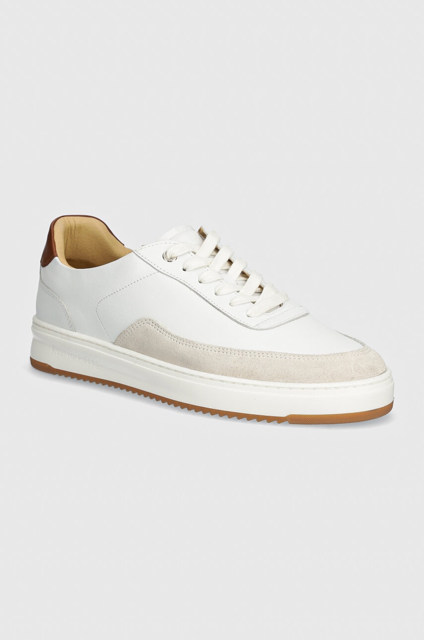 Filling Pieces sneakers din piele Mondo Squash Tag culoarea alb, 56425651901