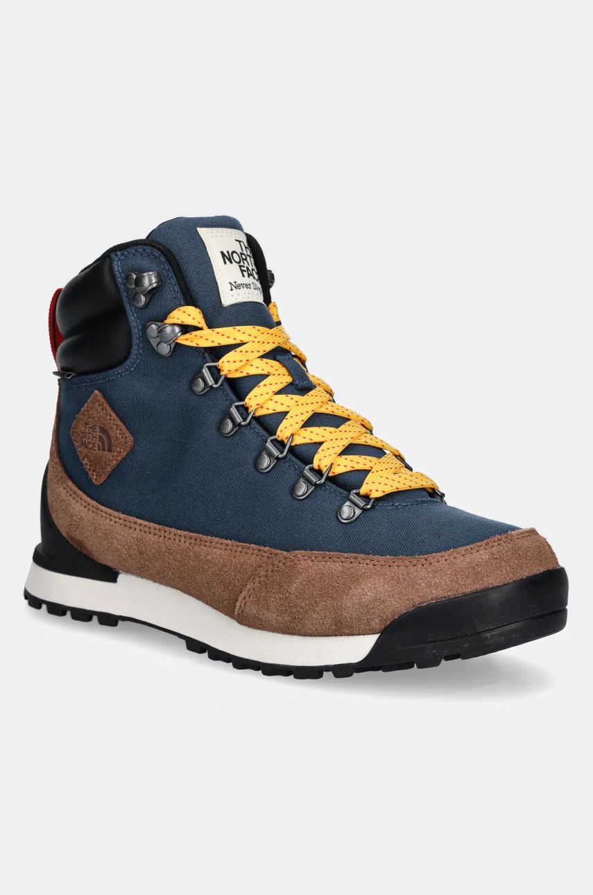 The North Face pantofi Back-To-Berkeley IV Textile WP barbati, culoarea albastru marin, izolare usoara, NF0A8177OIE1