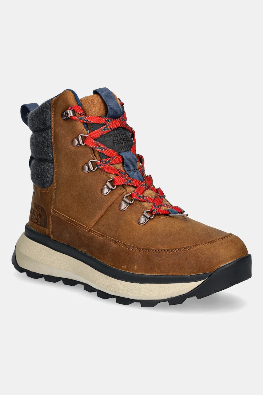 The North Face cizme de iarna Bergen Leather culoarea maro, NF0A8A9M8O11 The North Face cizme de iarna Bergen Leather culoarea maro, NF0A8A9M8O11