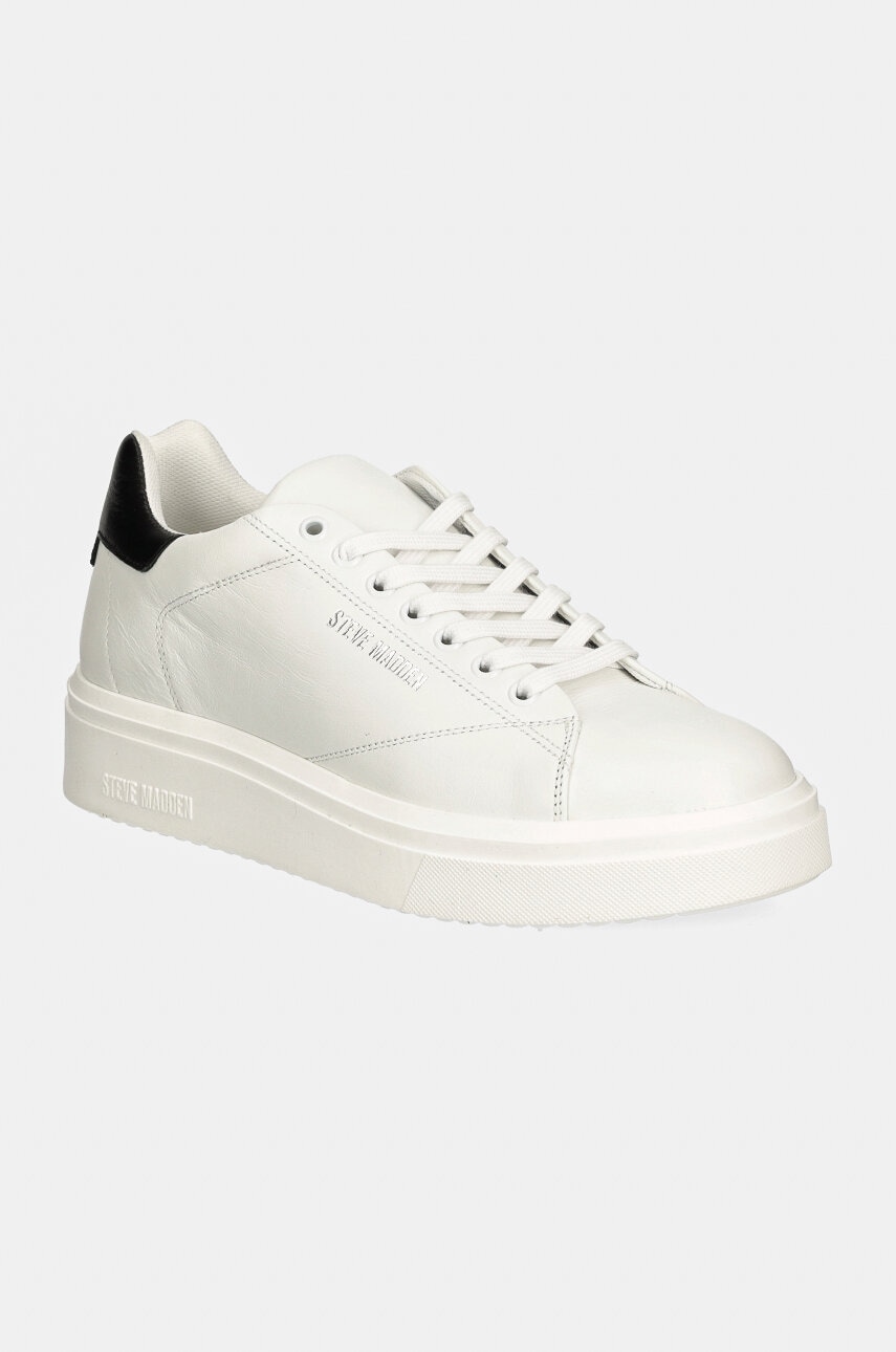 Steve Madden sneakers din piele Fynner culoarea alb, SM12000465