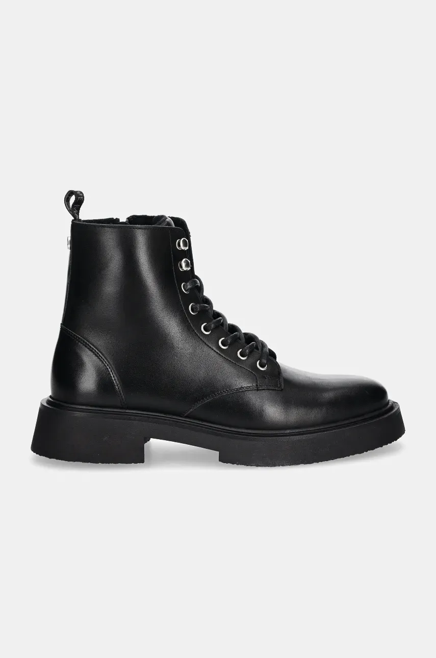 Кожаные ботинки Steve Madden Zeke мужские цвет чёрный SM12000733 Кожаные ботинки Steve Madden Zeke мужские цвет чёрный SM12000733