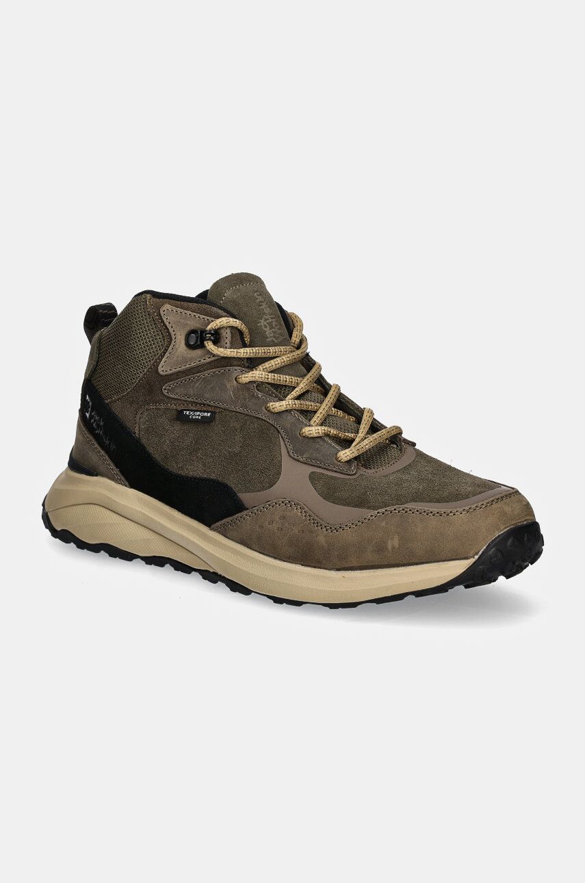 Jack Wolfskin pantofi Camp Fever Texapore barbati, culoarea verde, A62132