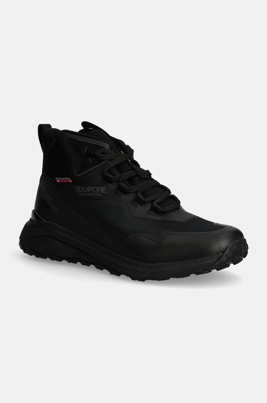 

Обувки Jack Wolfskin Dromoventure WT Texapore Mid в черно с изолация A62295, Черен