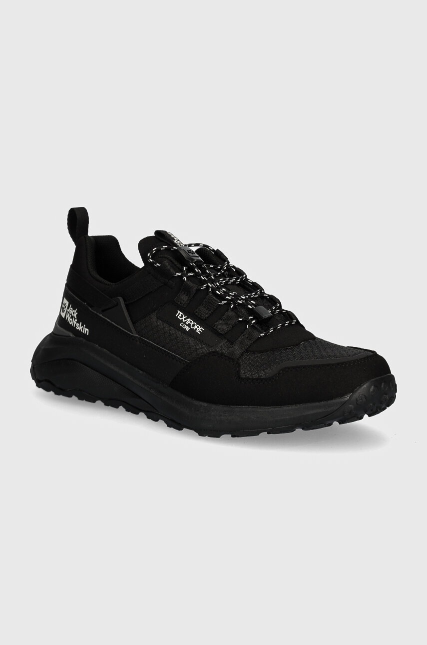 Jack Wolfskin pantofi Dromoventure Athletic Texapore Low barbati, culoarea negru, A63297