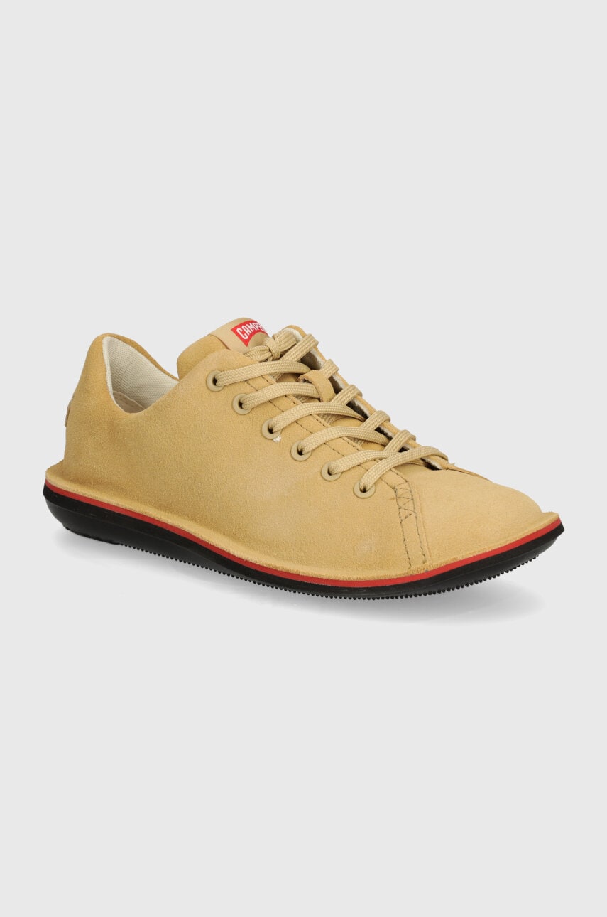 Camper sneakers din piele intoarsă Beetle culoarea bej, 18648-073 Camper sneakers din piele intoarsă Beetle culoarea bej, 18648-073