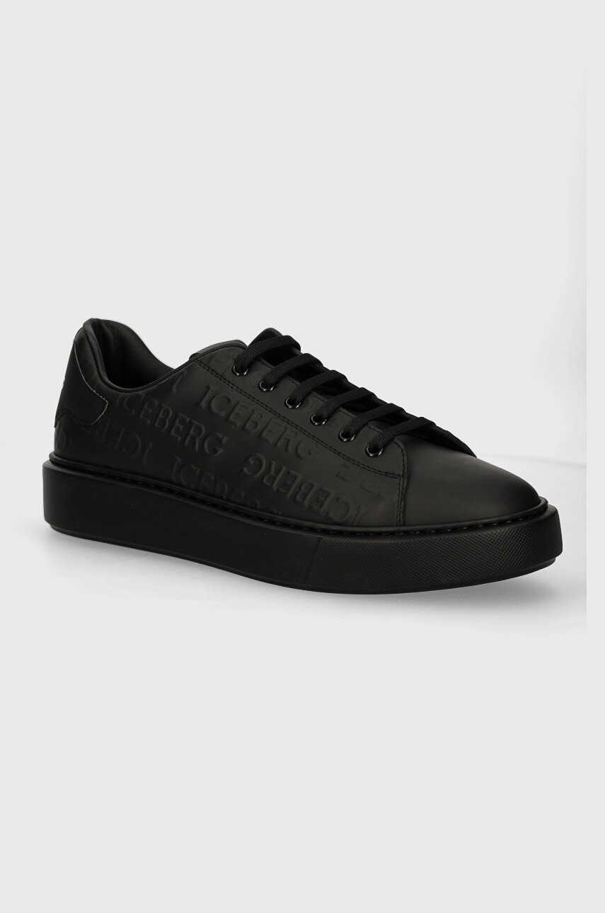 Iceberg sneakers din piele Bozeman culoarea negru, IU168401 Iceberg sneakers din piele Bozeman culoarea negru, IU168401