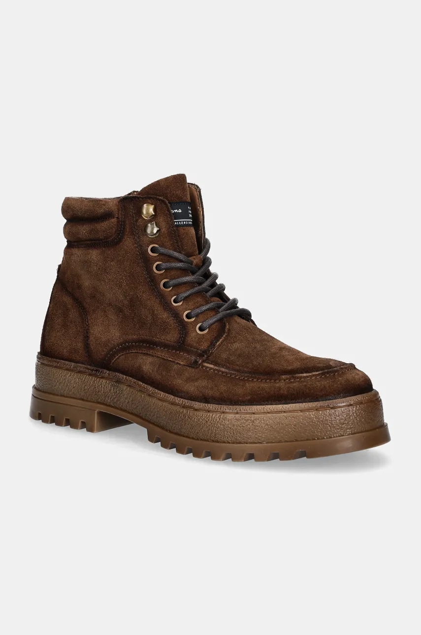 Pepe Jeans pantofi de piele intoarsa PMS50250 barbati, culoarea maro, LINCOLN NATURE Pepe Jeans pantofi de piele intoarsa PMS50250 barbati, culoarea maro, LINCOLN NATURE