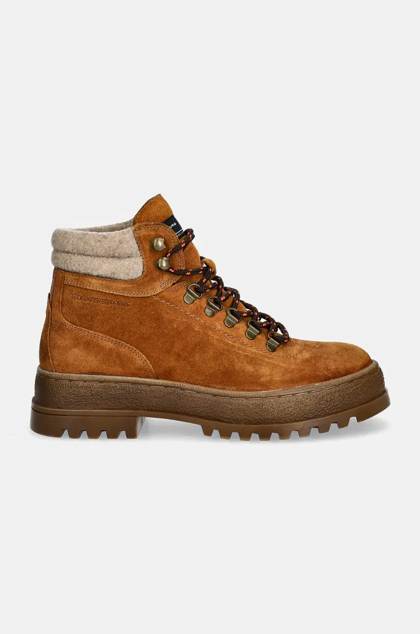 Замшевые кроссовки Pepe Jeans PMS50251 мужские цвет коричневый LINCOLN HIKING Замшевые кроссовки Pepe Jeans PMS50251 мужские цвет коричневый LINCOLN HIKING