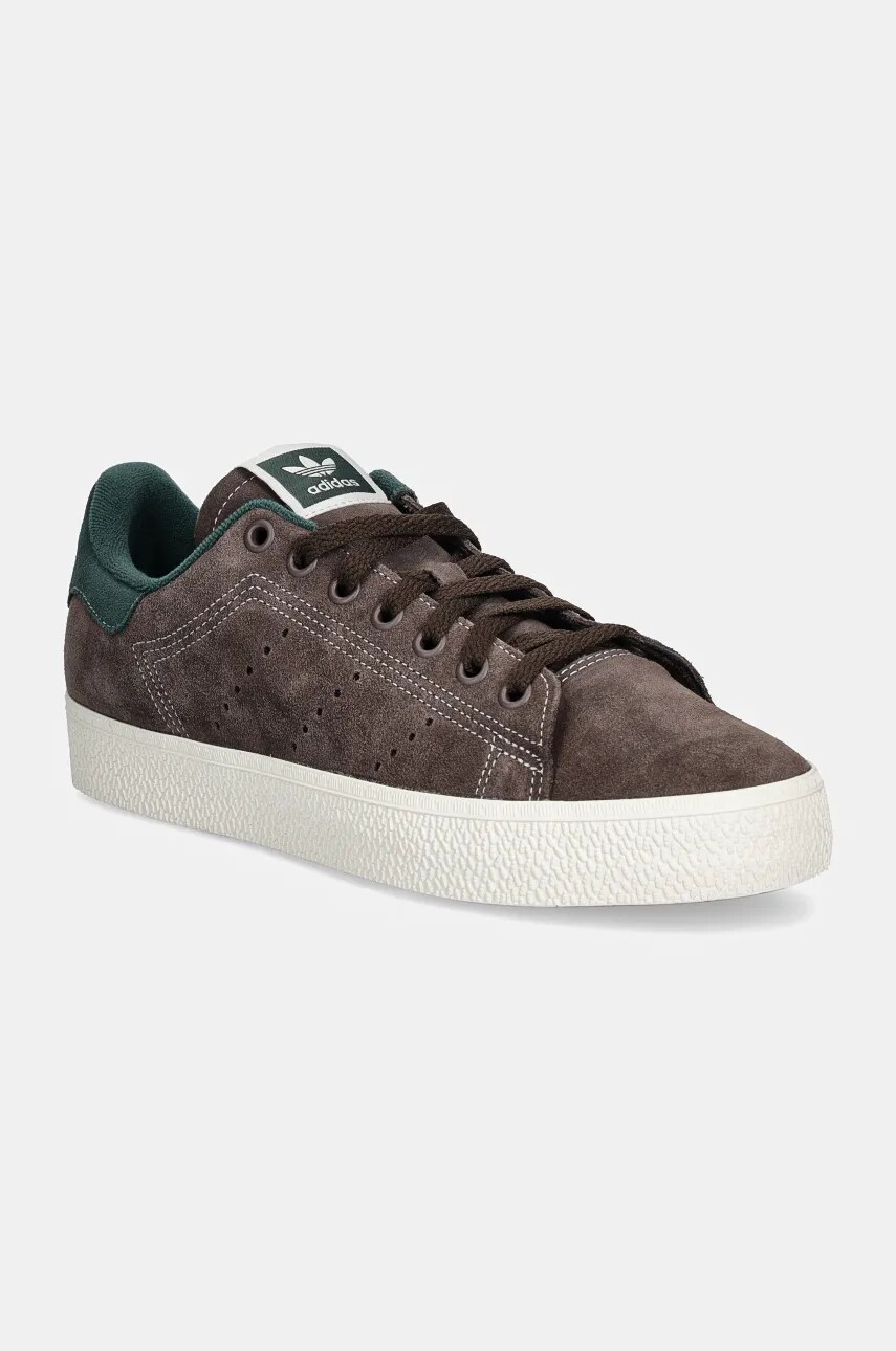 adidas Originals sneakers din piele intoarsă Stan Smith CS culoarea maro, ID1348